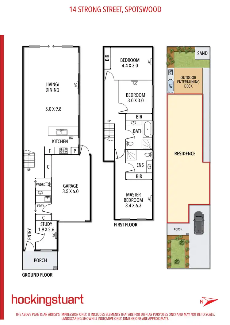 Floorplan of Homely townhouse listing, 14 Strong Street, Spotswood VIC 3015