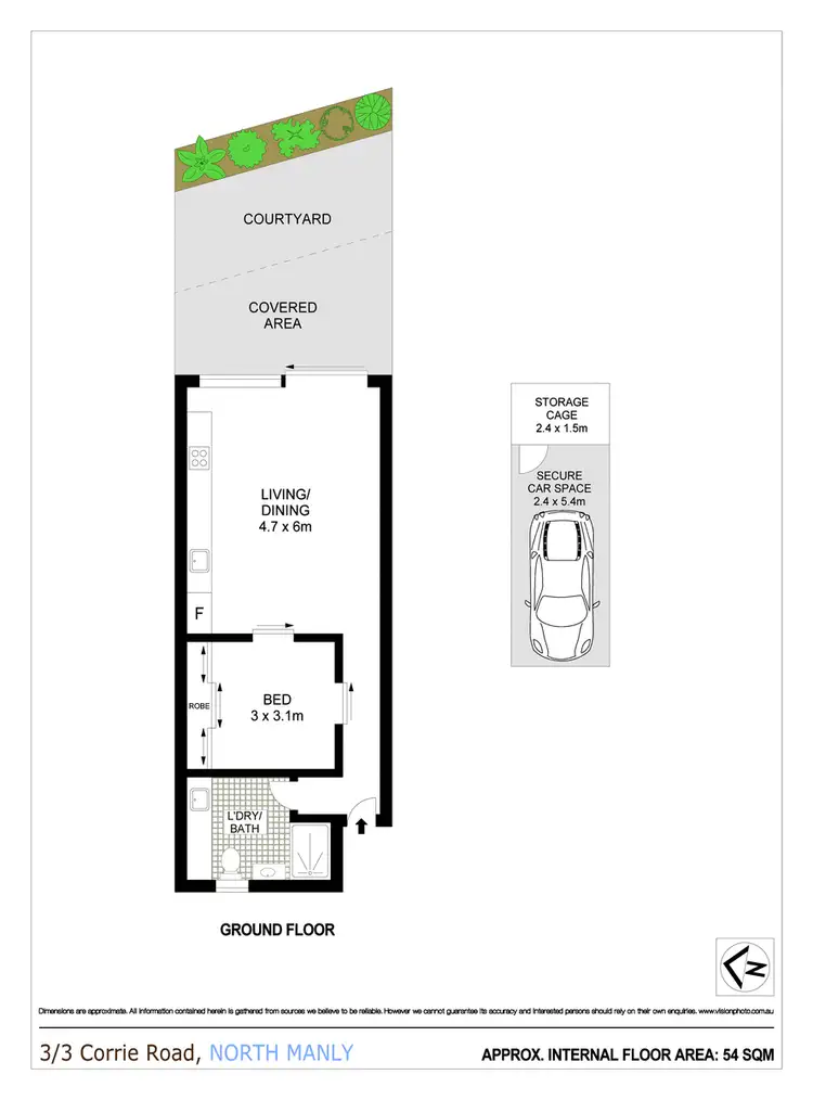 Floorplan of Homely apartment listing, 3/3 Corrie Road, North Manly NSW 2100