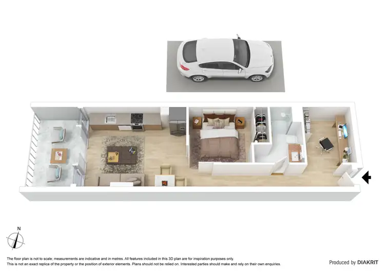 Floorplan of Homely apartment listing, 217/2 Hobson Street, South Yarra VIC 3141