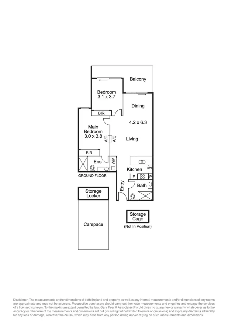 Floorplan of Homely apartment listing, 113/3-9 Elliott Avenue, Carnegie VIC 3163