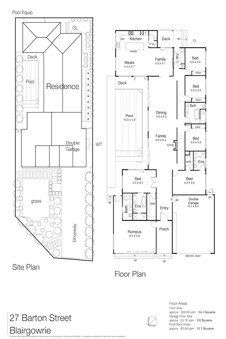 Floorplan of Homely house listing, 27 Barton Street, Blairgowrie VIC 3942