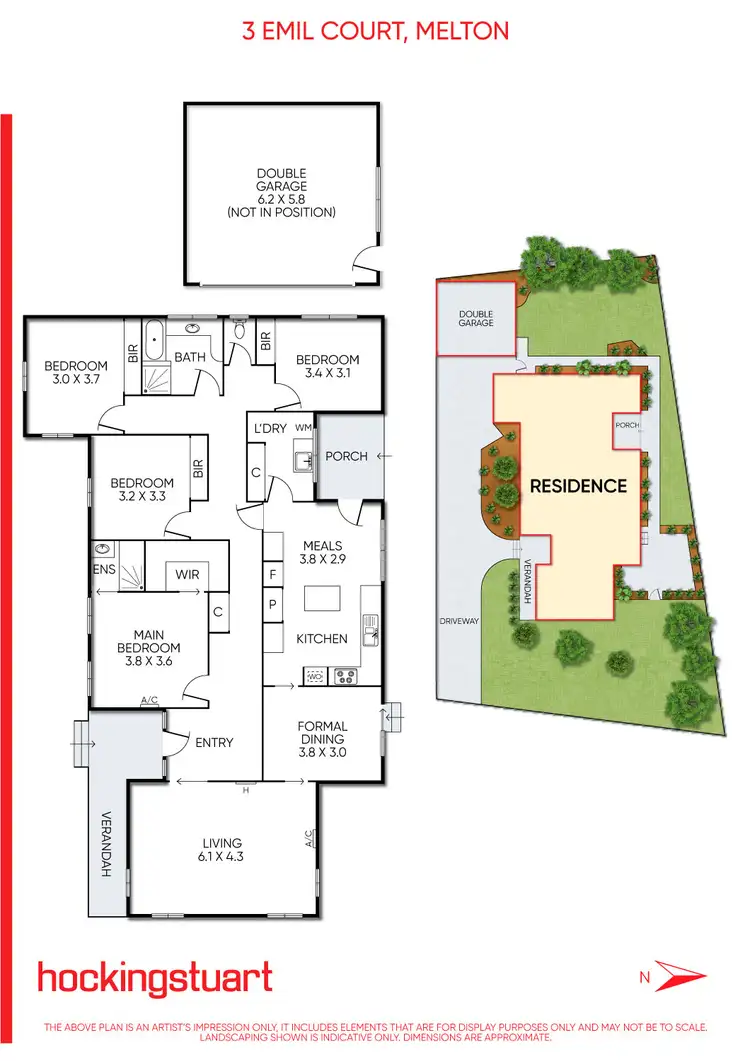 Floorplan of Homely house listing, 3 Emil Court, Melton VIC 3337