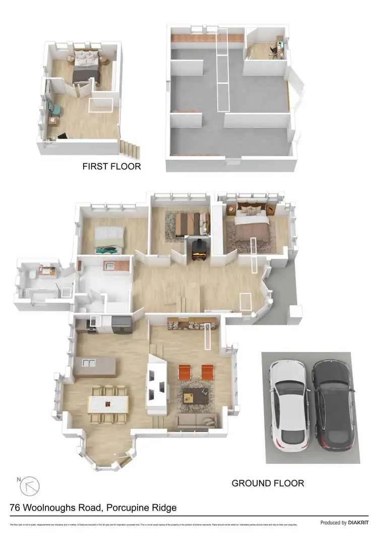Floorplan of Homely house listing, 76 Woolnoughs Road, Porcupine Ridge VIC 3461