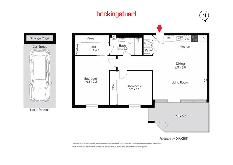 Floorplan of Homely apartment listing, 3/2 Crefden Street, Maidstone VIC 3012