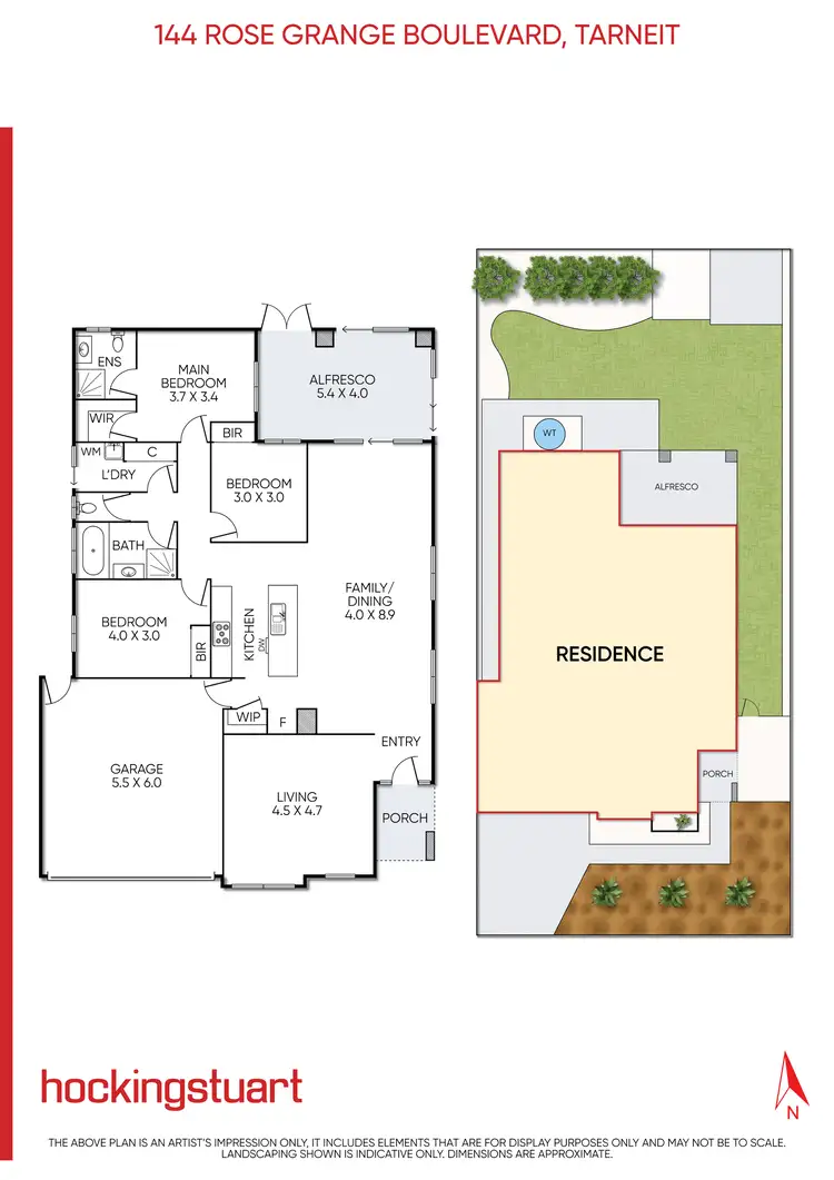 Floorplan of Homely house listing, 144 Rose Grange Boulevard, Tarneit VIC 3029