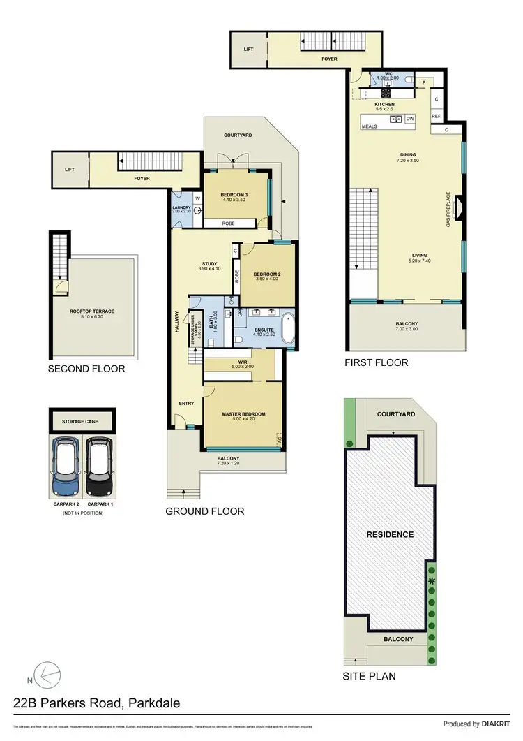 Floorplan of Homely townhouse listing, 2/22 Parkers Road, Parkdale VIC 3195