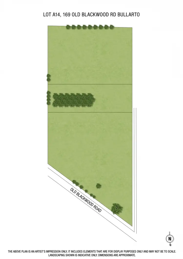 Floorplan of Homely land listing, Lot A14/169 Old Blackwood Road, Bullarto VIC 3461