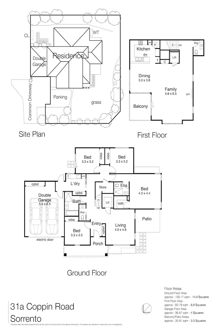 Floorplan of Homely house listing, 31A Coppin Road, Sorrento VIC 3943
