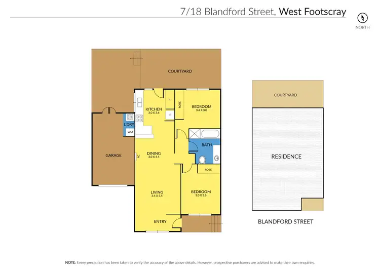 Floorplan of Homely unit listing, 7/18 Blandford Street, West Footscray VIC 3012