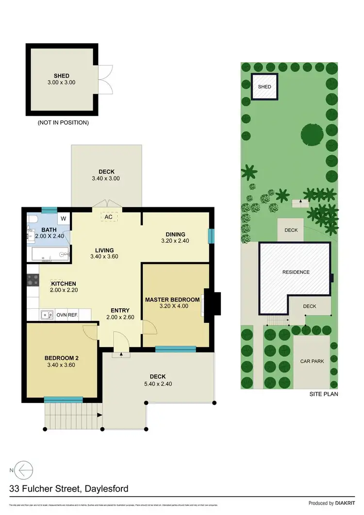 Floorplan of Homely house listing, 33 Fulcher Street, Daylesford VIC 3460