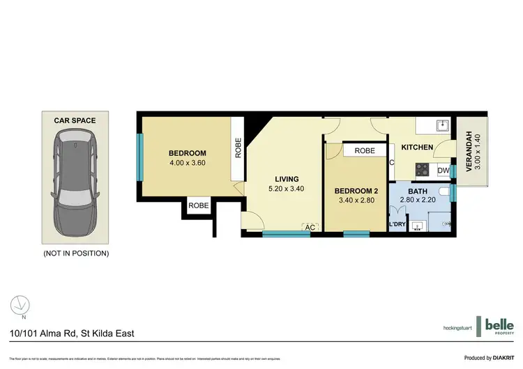 Floorplan of Homely apartment listing, 10/101 Alma Road, St Kilda East VIC 3183