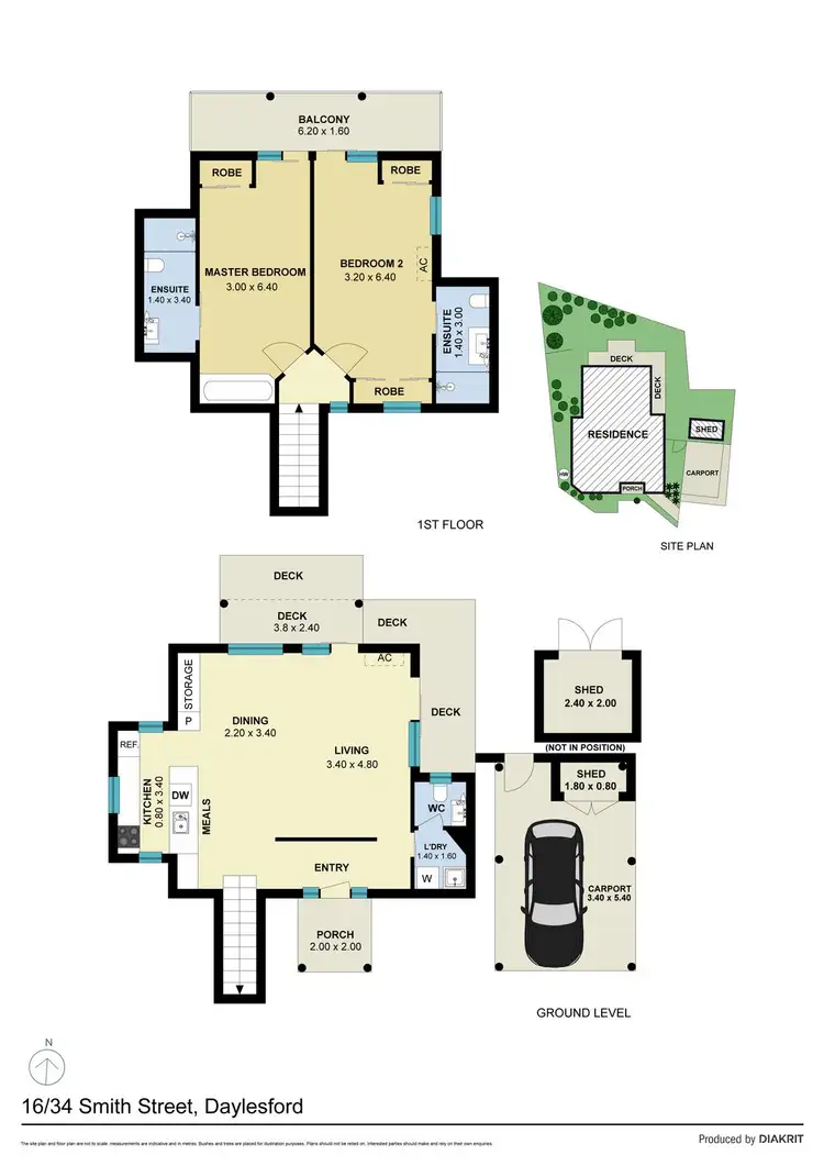 Floorplan of Homely house listing, 16/34 Smith Street, Daylesford VIC 3460