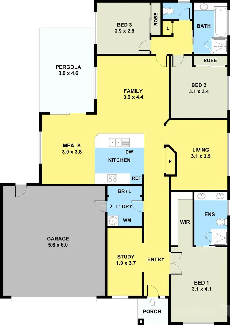 Floorplan of Homely house listing, 109 Melzak Way, Berwick VIC 3806