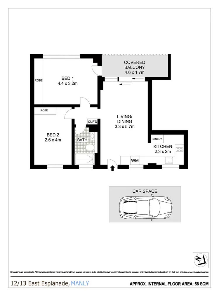 Floorplan of Homely apartment listing, 12/13 East Esplanade, Manly NSW 2095