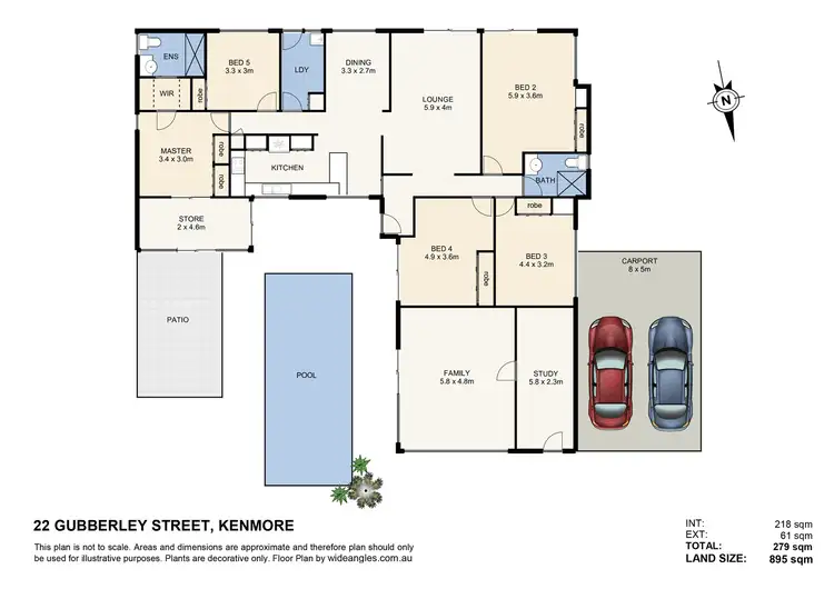 Floorplan of Homely house listing, 22 Gubberley Street, Kenmore QLD 4069