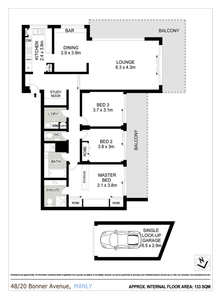 Floorplan of Homely apartment listing, 48/20 Bonner Avenue, Manly NSW 2095