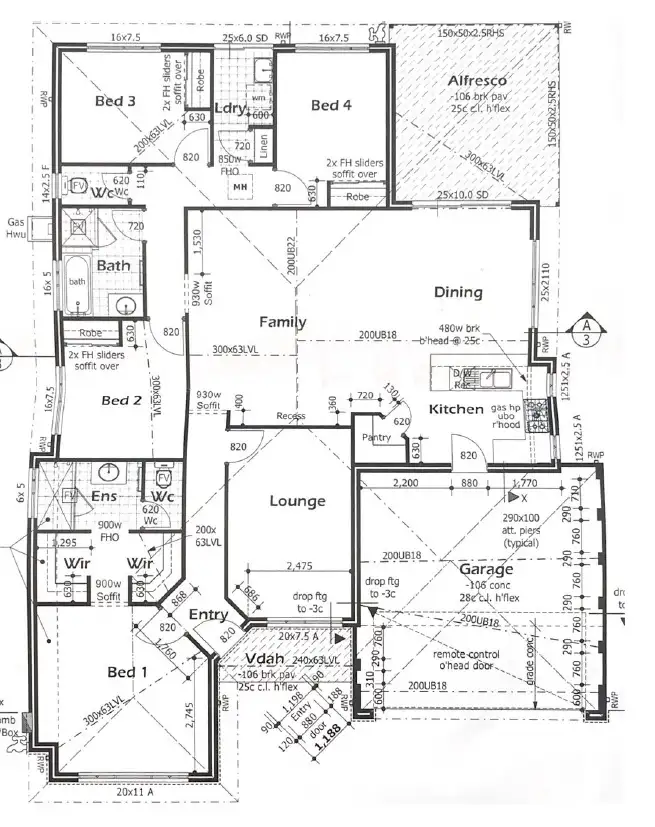 Floorplan of Homely house listing, 22 Ammolite Way, Australind WA 6233