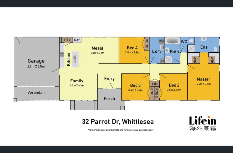 Floorplan of Homely house listing, 32 Parrot Drive, Whittlesea VIC 3757