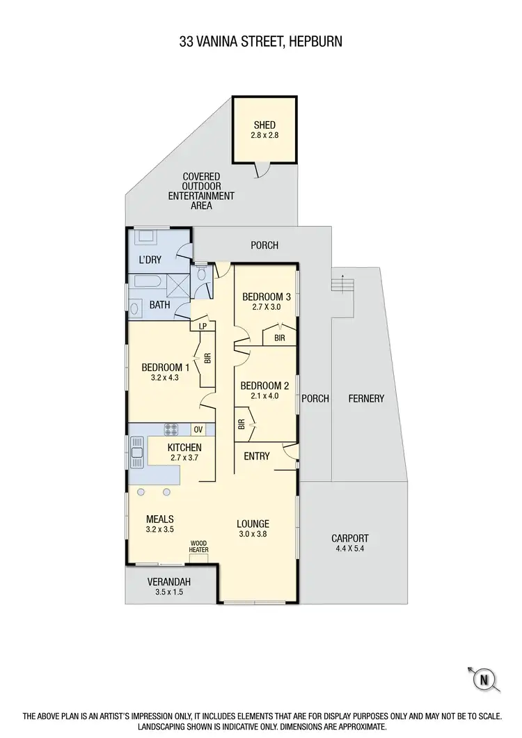 Floorplan of Homely house listing, 33 Vanina Street, Hepburn VIC 3461
