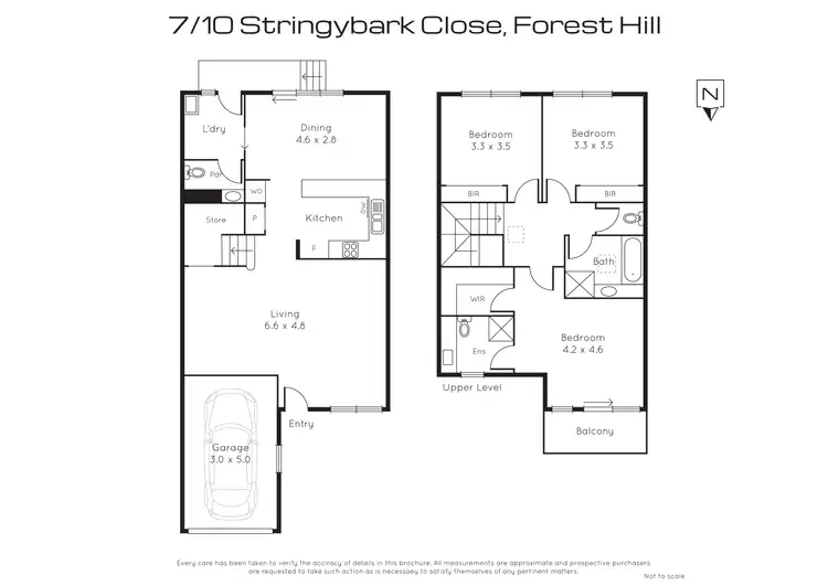 Floorplan of Homely townhouse listing, 7/10 Stringybark Close, Forest Hill VIC 3131