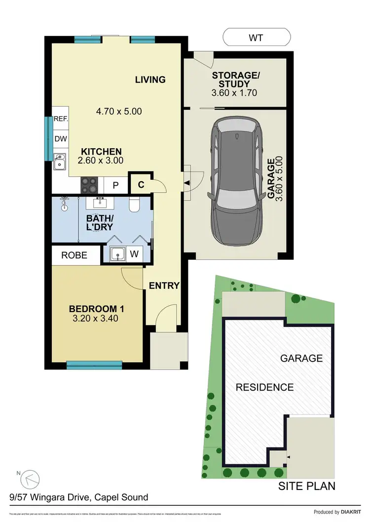 Floorplan of Homely unit listing, 9/57 Wingara Drive, Capel Sound VIC 3940