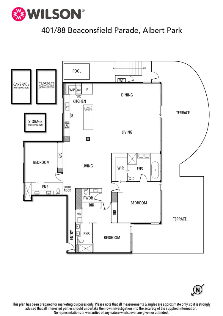 Floorplan of Homely apartment listing, 401/88 Beaconsfield Parade, Albert Park VIC 3206