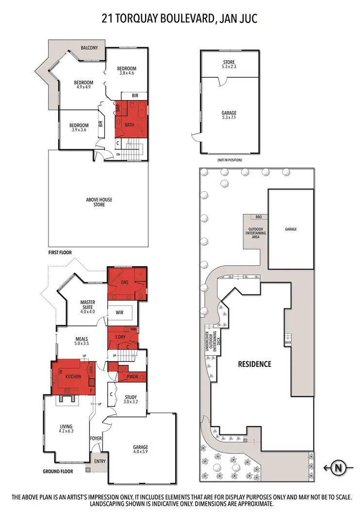 Floorplan of Homely house listing, 21 Torquay Boulevard, Jan Juc VIC 3228