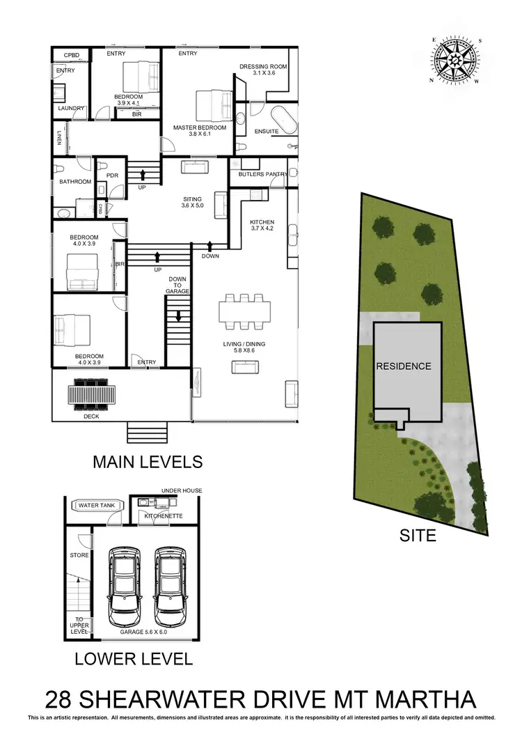 Floorplan of Homely house listing, 28 Shearwater Drive, Mount Martha VIC 3934
