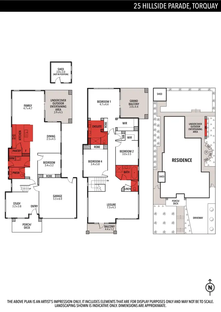 Floorplan of Homely house listing, 25 Hillside Parade, Torquay VIC 3228