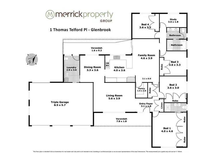 Floorplan of Homely house listing, 1 Thomas Telford Place, Glenbrook NSW 2773