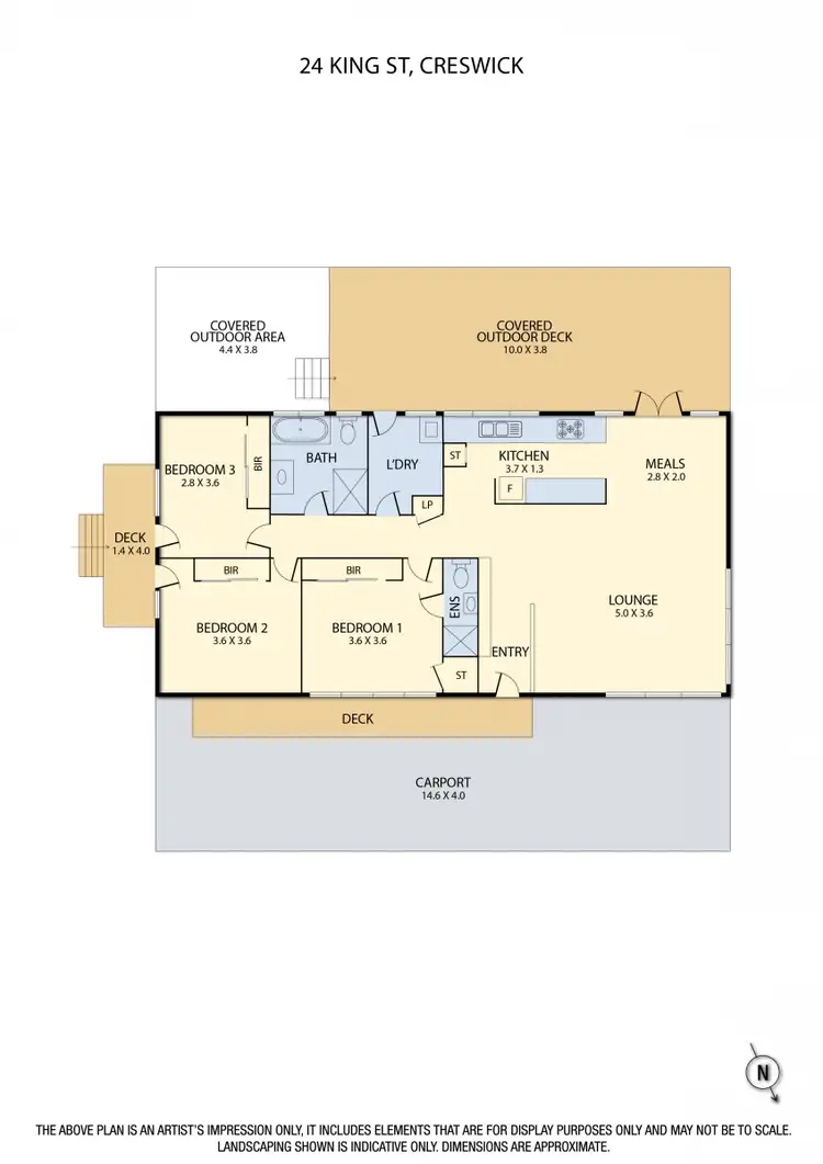Floorplan of Homely house listing, 24 King Street, Creswick VIC 3363