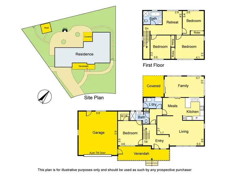 Floorplan of Homely house listing, 5 Beela Close, Greensborough VIC 3088