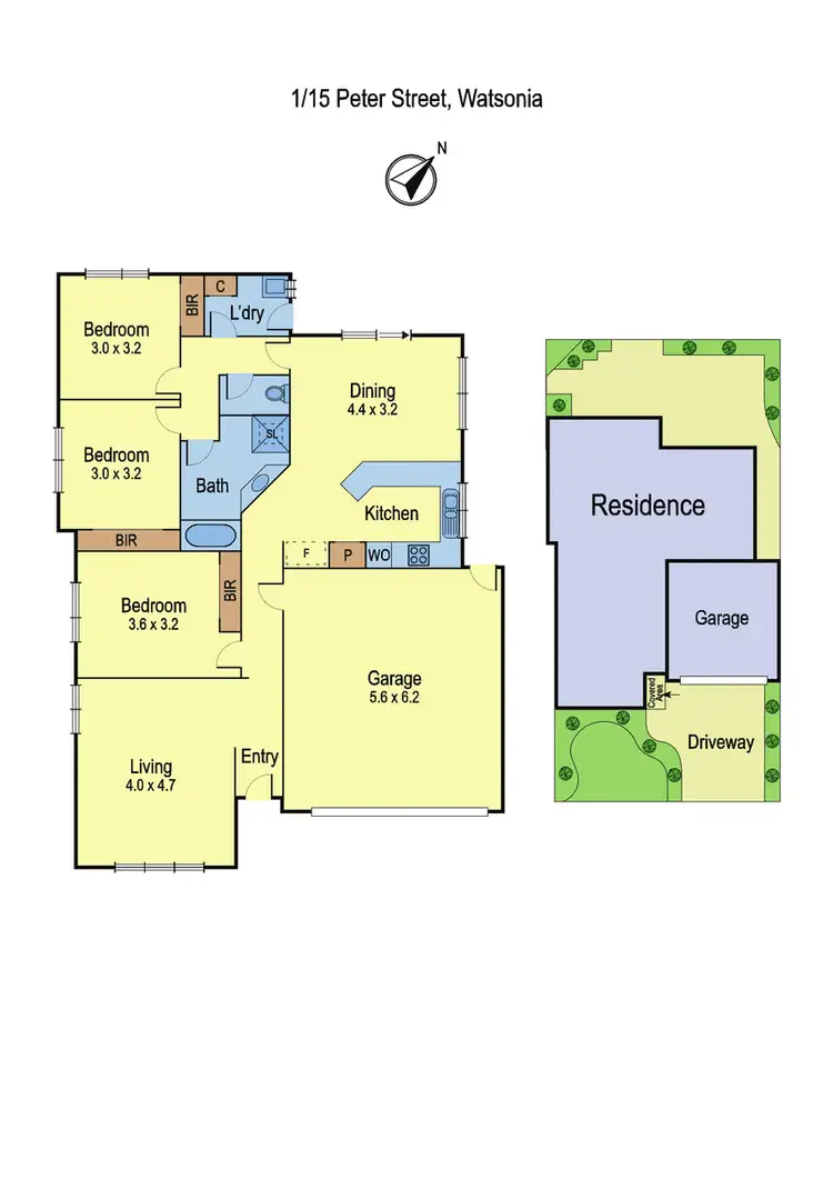 Floorplan of Homely unit listing, 1/15 Peters Street, Watsonia VIC 3087