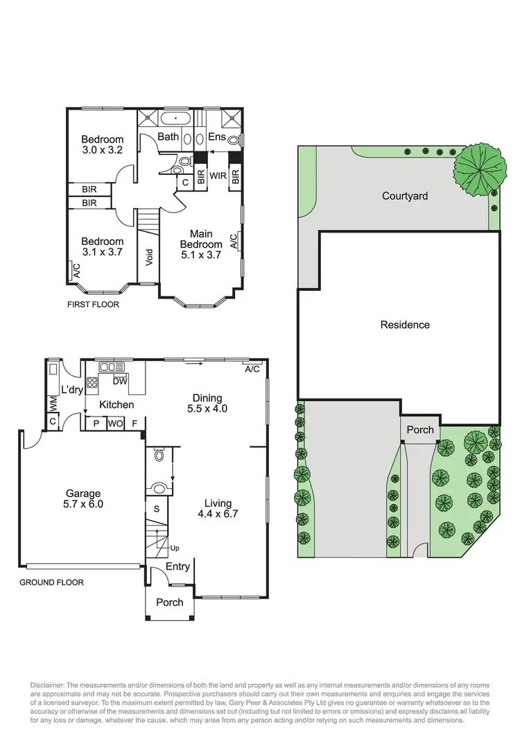 Floorplan of Homely townhouse listing, 1/3 Bundeera Road, Caulfield South VIC 3162