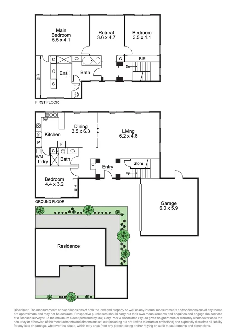 Floorplan of Homely townhouse listing, 3A Langdon Road, Caulfield North VIC 3161