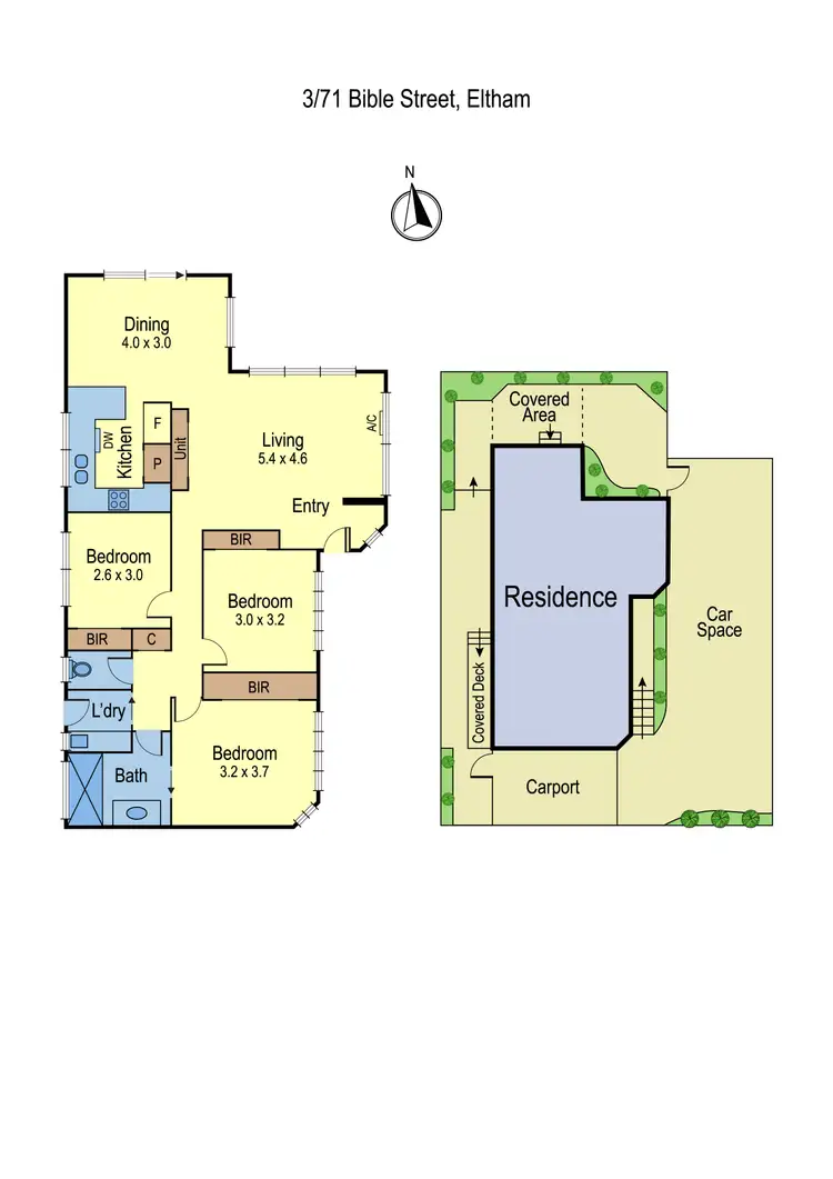 Floorplan of Homely house listing, 3/71 Bible Street, Eltham VIC 3095