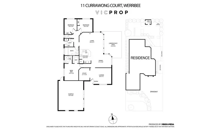 Floorplan of Homely house listing, 11 Currawong Court, Werribee VIC 3030