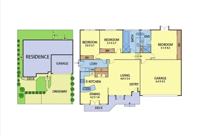 Floorplan of Homely townhouse listing, 2/56 John Street, Eltham VIC 3095