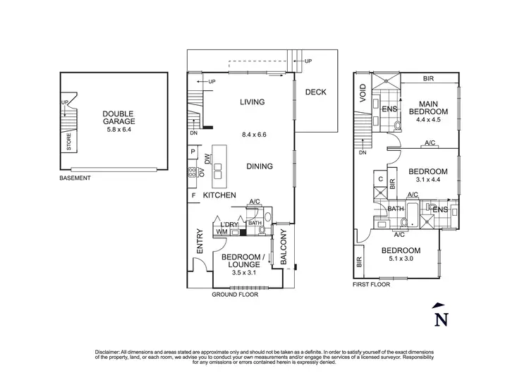 Floorplan of Homely townhouse listing, 1/6 Hill Court, Doncaster VIC 3108