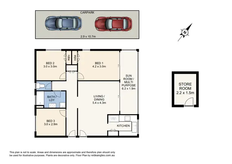 Floorplan of Homely unit listing, 6/101 Harts Road, Indooroopilly QLD 4068
