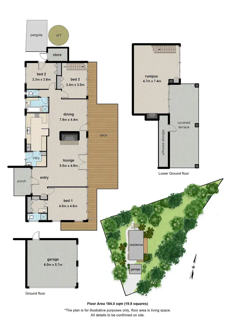 Floorplan of Homely house listing, 2 Rosemont Crescent, Kalorama VIC 3766