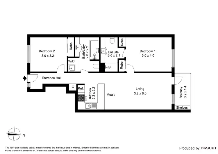 Floorplan of Homely apartment listing, 14/100 Commercial Road, South Yarra VIC 3141