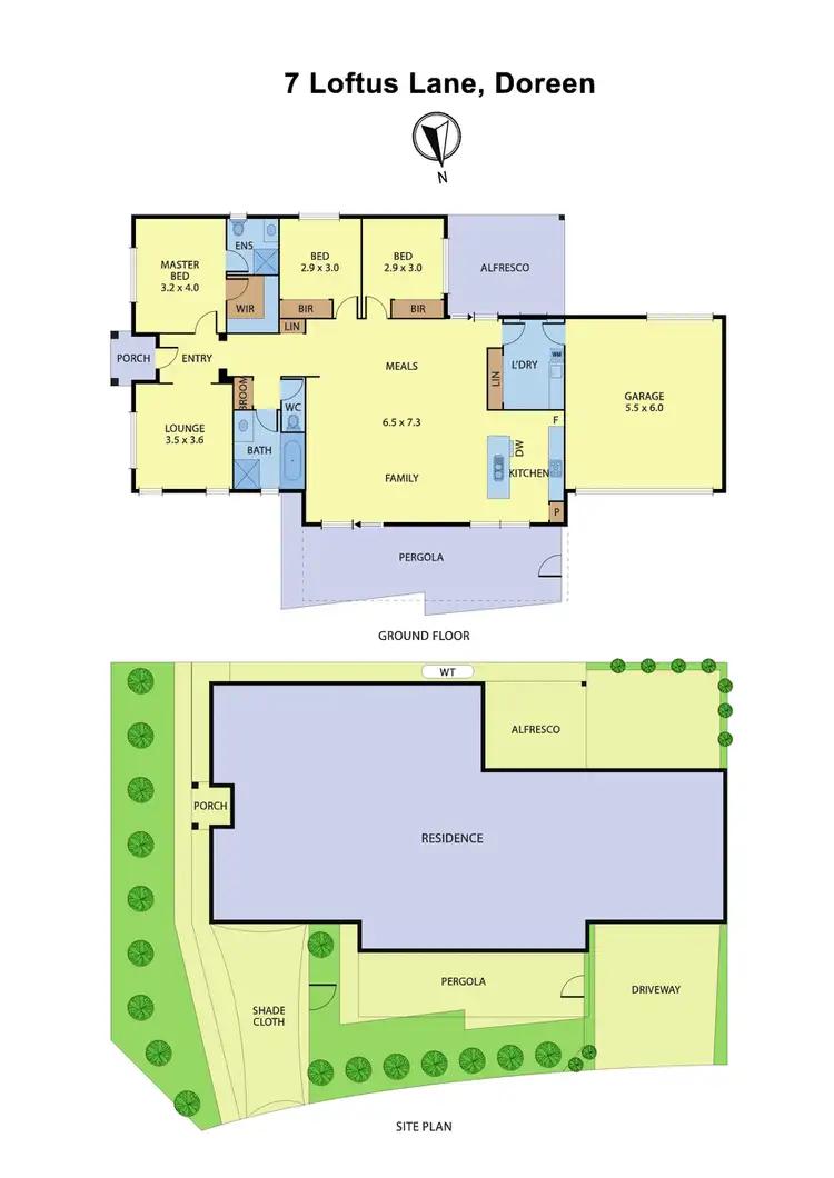 Floorplan of Homely house listing, 7 Loftus Lane, Doreen VIC 3754