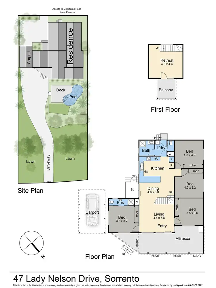Floorplan of Homely house listing, 47 Lady Nelson Drive, Sorrento VIC 3943