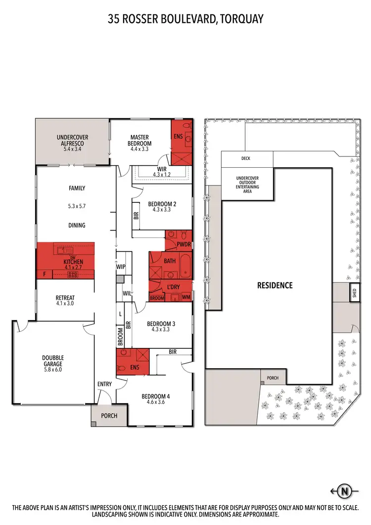 Floorplan of Homely house listing, 35 Rosser Boulevard, Torquay VIC 3228