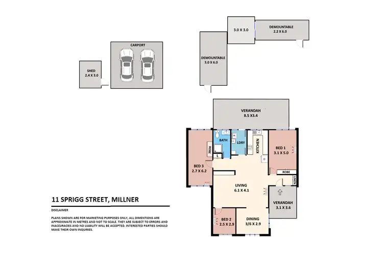 Floorplan of Homely house listing, 11 Sprigg Street, Millner NT 810