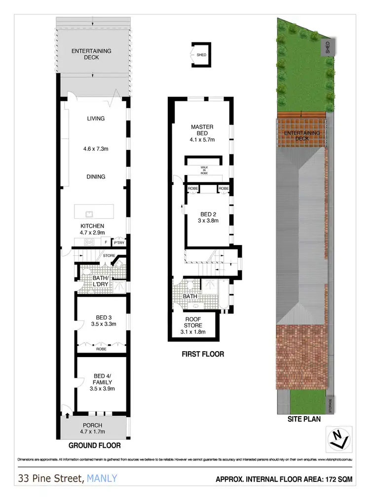 Floorplan of Homely house listing, 33 Pine Street, Manly NSW 2095