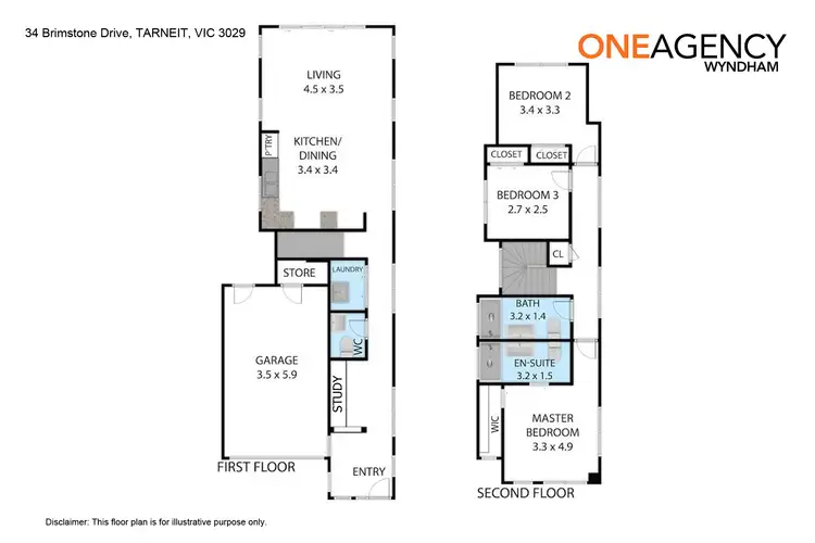Floorplan of Homely townhouse listing, 34 Brimstone Drive, Tarneit VIC 3029