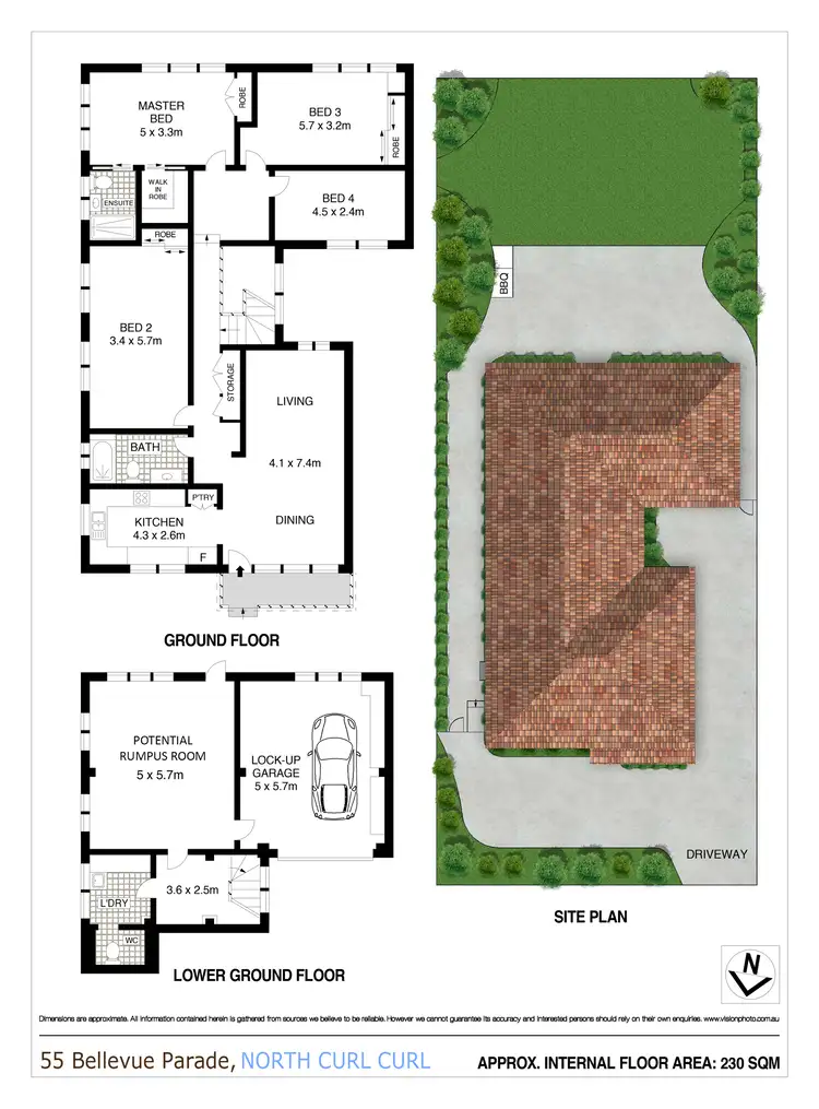 Floorplan of Homely house listing, 55 Bellevue Parade, North Curl Curl NSW 2099