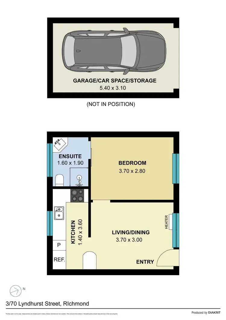 Floorplan of Homely apartment listing, 3/70 Lyndhurst Street, Richmond VIC 3121